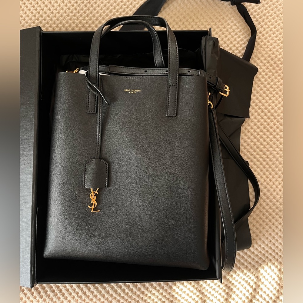 NWT YSL Shopper Tote Toy Black